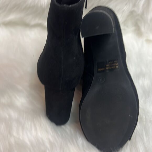 Fashion Nova Open toed Chunky heeled Ankle Boots Size 10 D21 - Picture 9 of 9